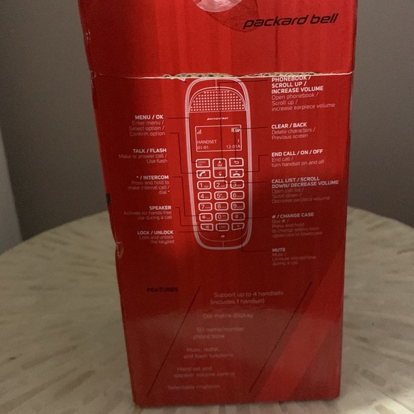 Digital cordless phone. Unopen box - Picture 4 of 4